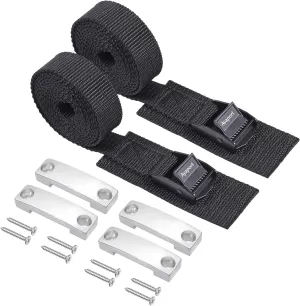 Ayaport Battery Tie Down Strap Battery Box Hold Down Kit 72”, Battery Tie Down Kit, with Stainless Steel Bracket & Screws Used for RV Battery, Accessories