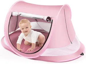 Baby Beach Tent,Large Pop Up Beach Tent Sun Shade for Beach,Portable Baby Travel Tent with Mosquito Net,Indoor Baby Play Tent,UPF 50  UV Protection Sun Shelters for Infants