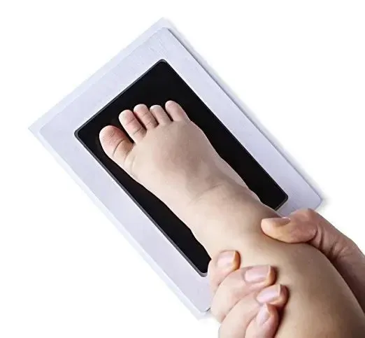 Baby Handprint Footprint Ink Pads Safe Nontoxic No-touch Kit 2/4pc for Pets Souvenirs