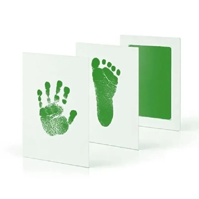 Baby Handprint Footprint Ink Pads Safe Nontoxic No-touch Kit 2/4pc for Pets Souvenirs