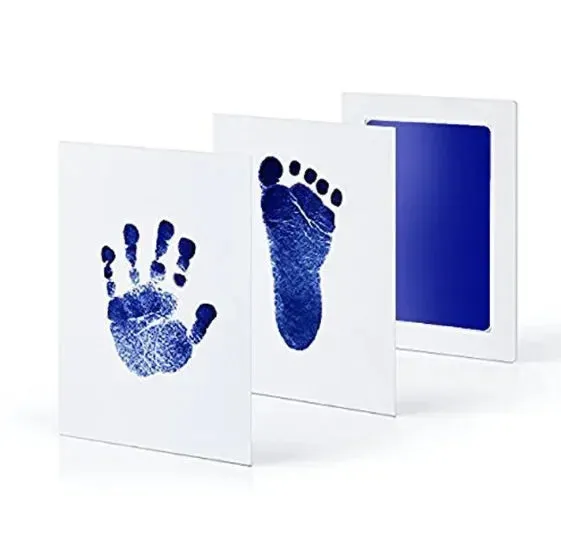 Baby Handprint Footprint Ink Pads Safe Nontoxic No-touch Kit 2/4pc for Pets Souvenirs