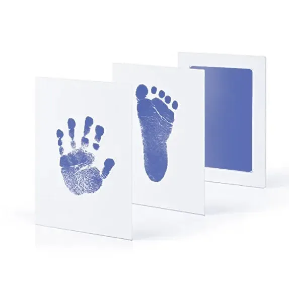 Baby Handprint Footprint Ink Pads Safe Nontoxic No-touch Kit 2/4pc for Pets Souvenirs