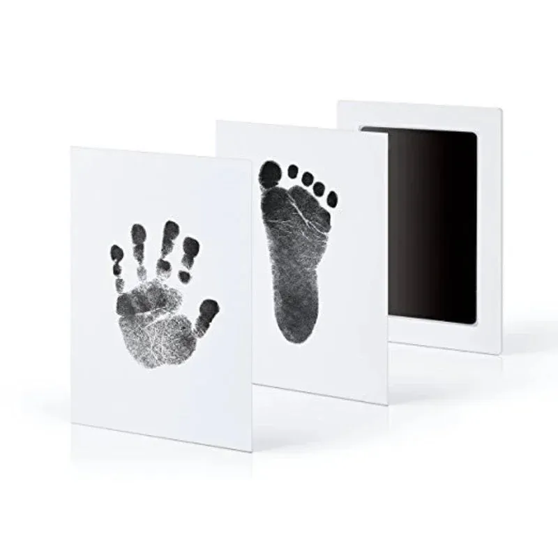 Baby Handprint Footprint Ink Pads Safe Nontoxic No-touch Kit 2/4pc for Pets Souvenirs