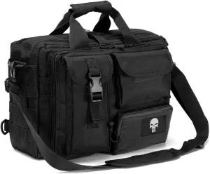 BAGZY Tactical Briefcase 14/15.6 Inch Laptop Bag Black,Tactical Messenger Bag for Men Military Bag Shoulder Bag Work Bag (Original)