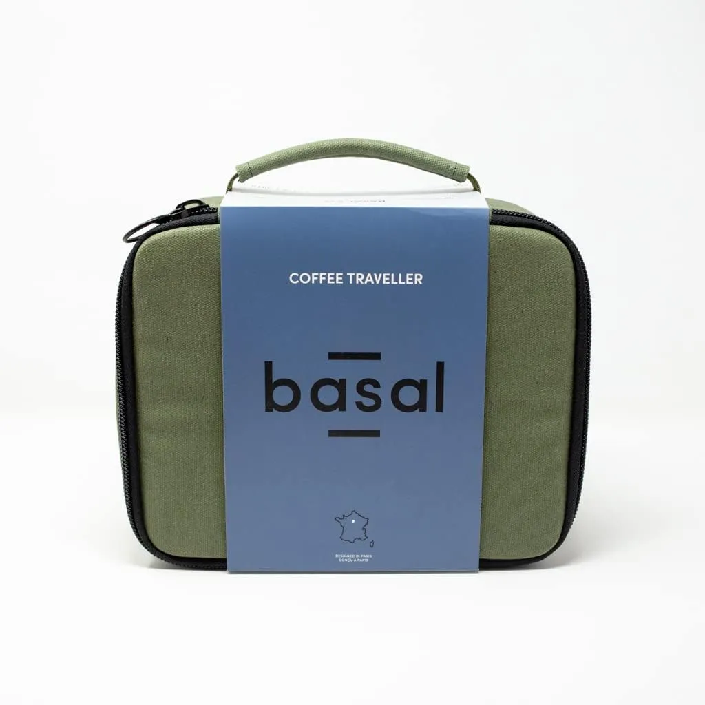 Basal Coffee Traveller Kit for AeroPress/Drip/v60/Kalita/Pour Over Equipment (Green)