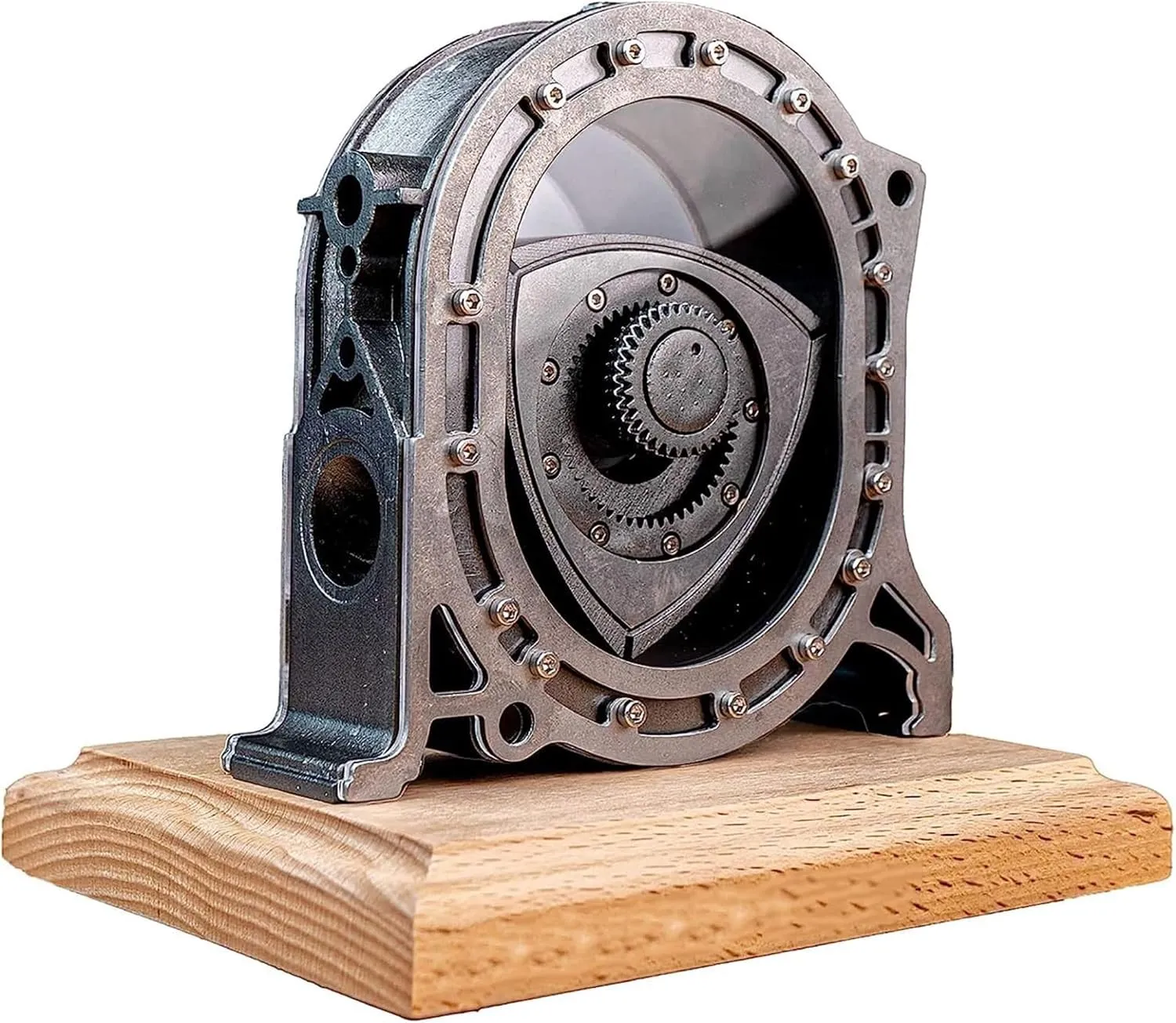 BAWHO Rotary Engine Model, Desktop Engine Metal Machinery Model Kit,DIY Assembly Electric Engine Model Up to 600 RPM, for Tech Enthusiast, Teenagers