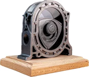 BAWHO Rotary Engine Model, Desktop Engine Metal Machinery Model Kit,DIY Assembly Electric Engine Model Up to 600 RPM, for Tech Enthusiast, Teenagers