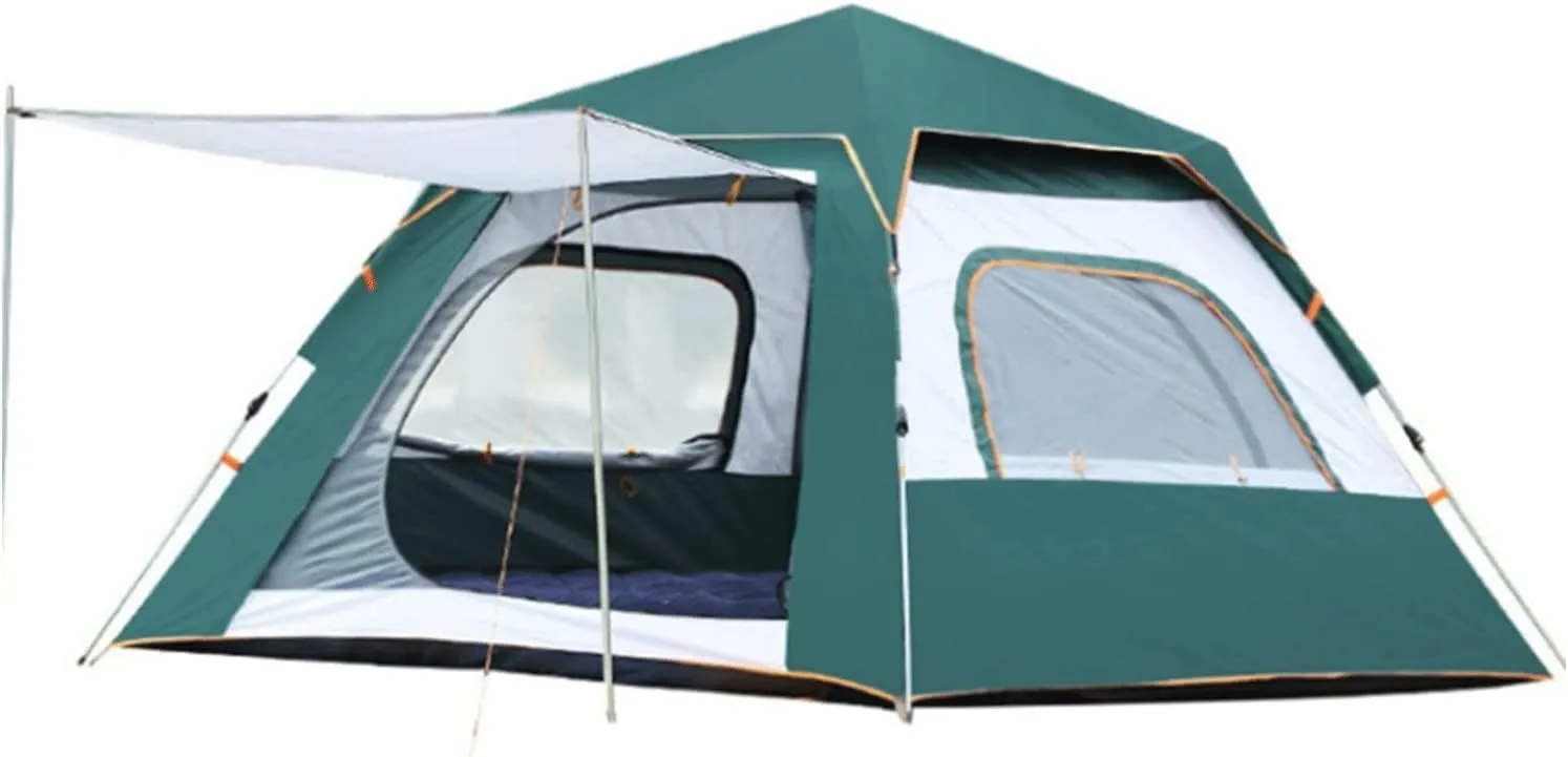 Beach Tent Pop Up Sun Shelter Full Waterproof Holiday Family Tent Large Pop Up Beach Tent for Hikers Campers Festival Goers and Children in The Garden (Color : A, Size : 34Person)