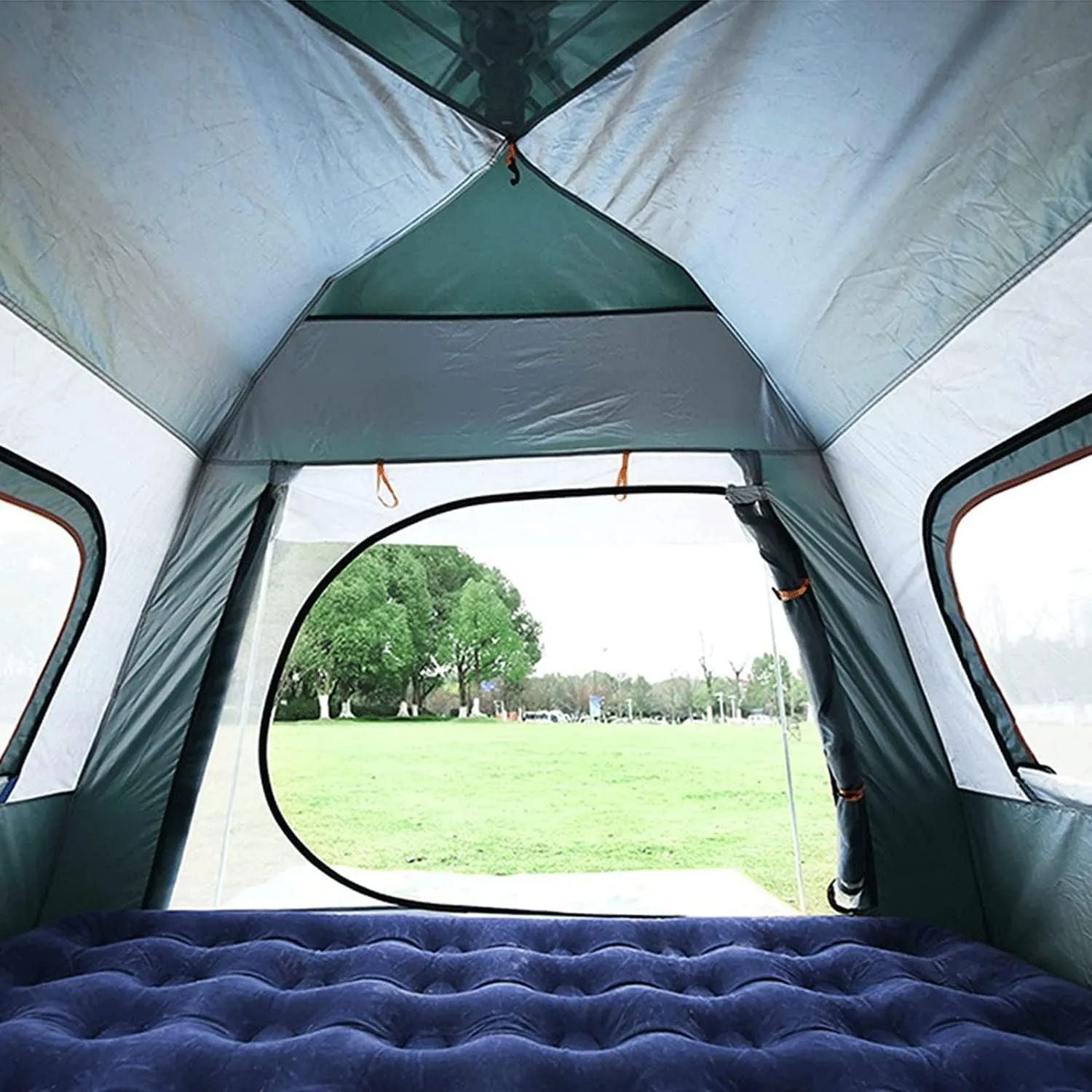 Beach Tent Pop Up Sun Shelter Full Waterproof Holiday Family Tent Large Pop Up Beach Tent for Hikers Campers Festival Goers and Children in The Garden (Color : A, Size : 34Person)