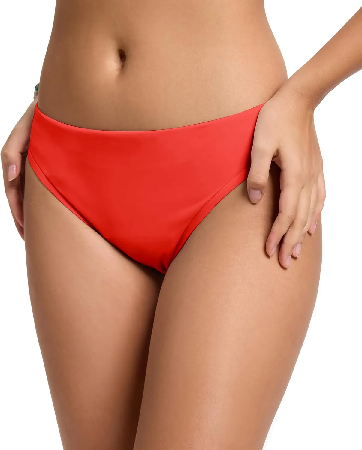 Beautikini Period Swimwear Bikini Menstrual Swim Bottoms Leakproof Low Waisted Period Bathing Suit Bottoms for Teen Girls