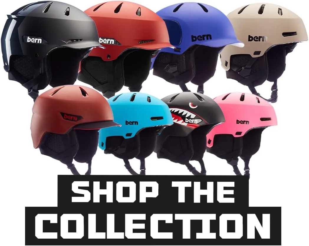 BERN Hendrix Adult Snowsports Ski and Snowboard Helmet, Brim Style, CPSC, CE Multisport Safety Certified, MIPS Rotational Impact Protection, Adjustable Fit, Removable Liner, Anti-Fog Ventilation