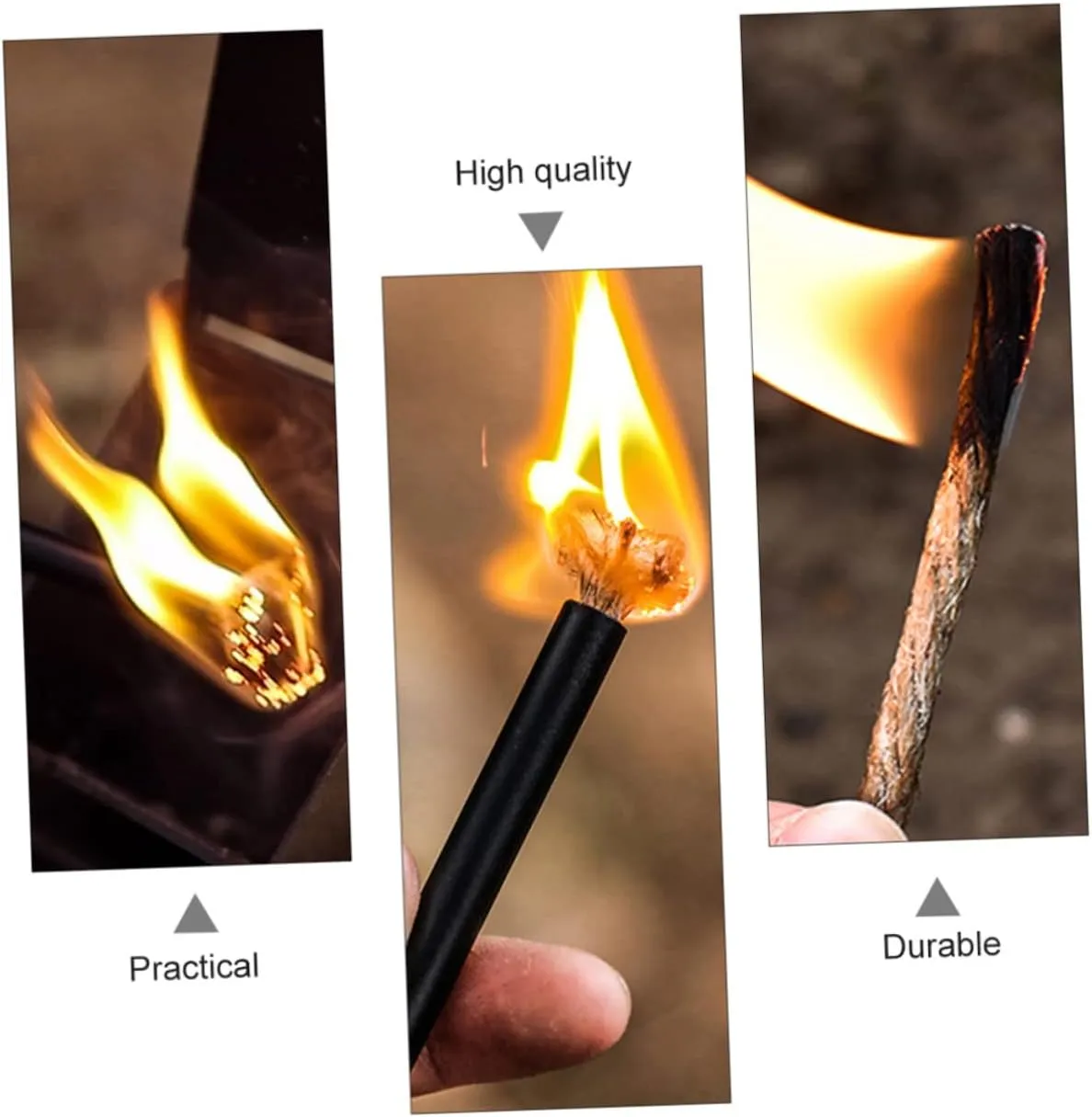 BESPORTBLE Hiking Fire Starter Wick Cords Flame Starting Rope Camping Fire Rope Flame Matchstick Fire Starter Waxed