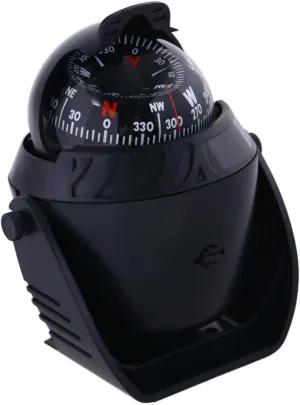 BESPORTBLE Night Use Digital Marine Compass 12v Light Nautical Guide Ball Black Low for Boat and