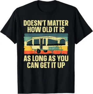 Best Pop Up Camper Art For Men Women Pop Up Trailer Camping T-Shirt