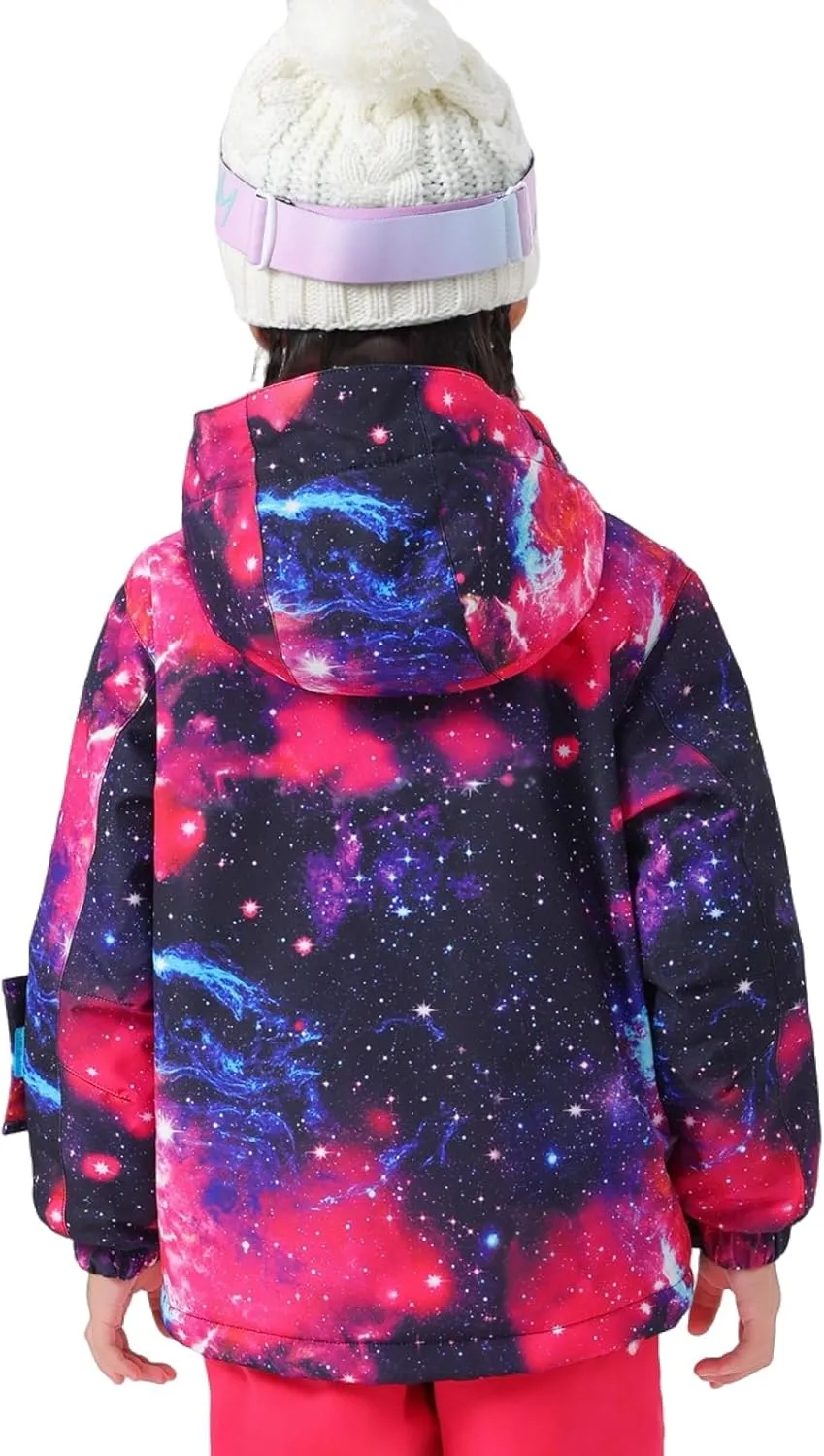 BGX Bluemagic Girl's Waterproof Ski Snow Jacket Windproof Winter Jacket Coats Outdoor Snowboarding with Hood