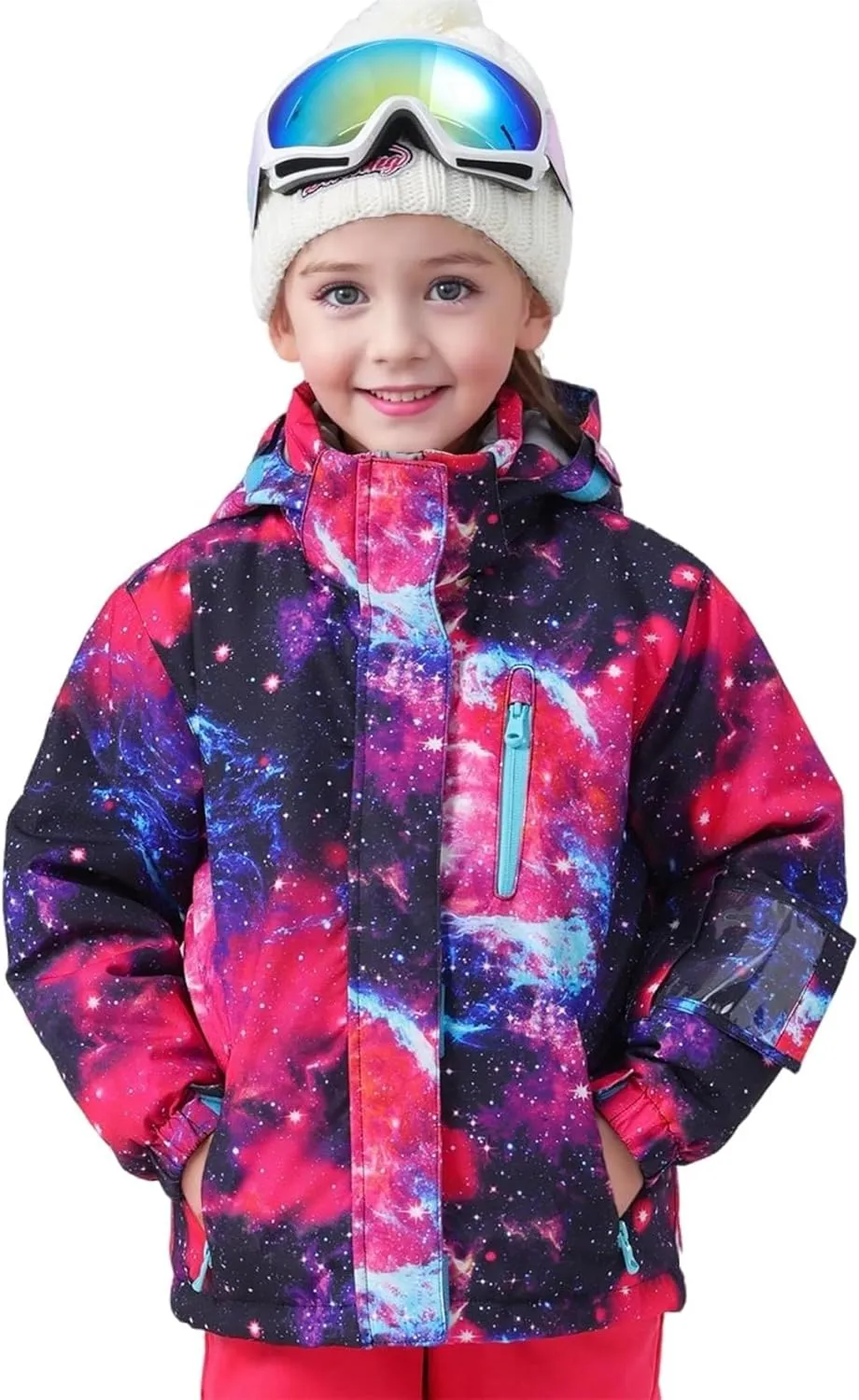 BGX Bluemagic Girl's Waterproof Ski Snow Jacket Windproof Winter Jacket Coats Outdoor Snowboarding with Hood