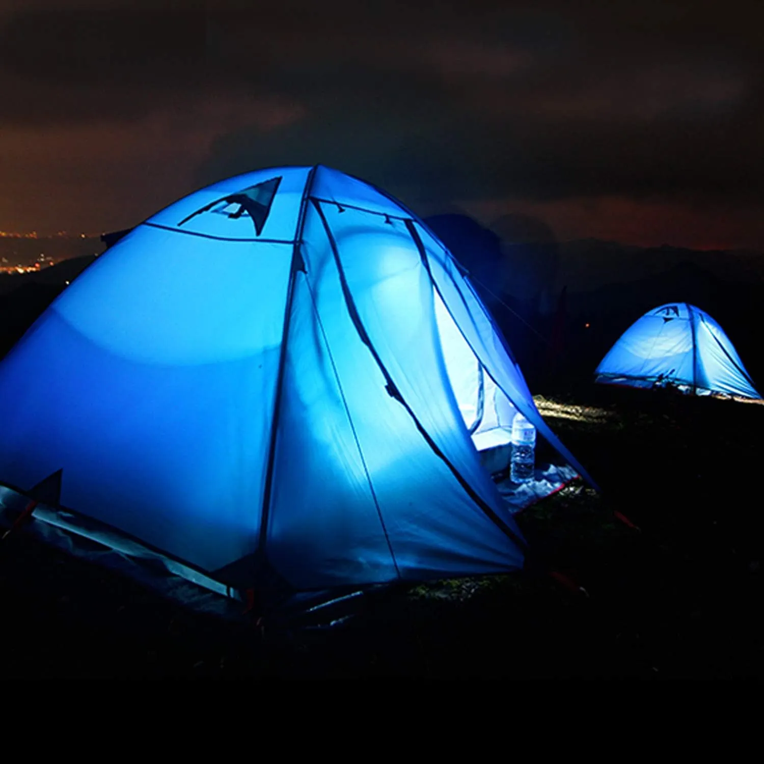 BISINNA 2/4 Person Camping Tent Lightweight Backpacking Tent Waterproof Windproof Two Doors Easy Setup Double Layer Outdoor Tents for Family Camping Hunting Hiking Mountaineering Travel