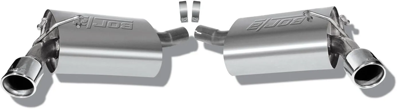 BORLA 11776 Axle-Back Performance Exhaust System for 2010-2013 Chevrolet Camaro 3.6L V6 Automatic/Manual Transmission Coupe/Convertible. Does NOT Fit 2013 RS With Quad-Tips (Dual-mode) Exhaust.