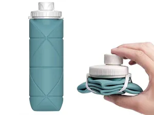 Bottle 600ml Water Leakproof Bottle Tailored selection Green Reusable Members-only Silicone Collapsible Water