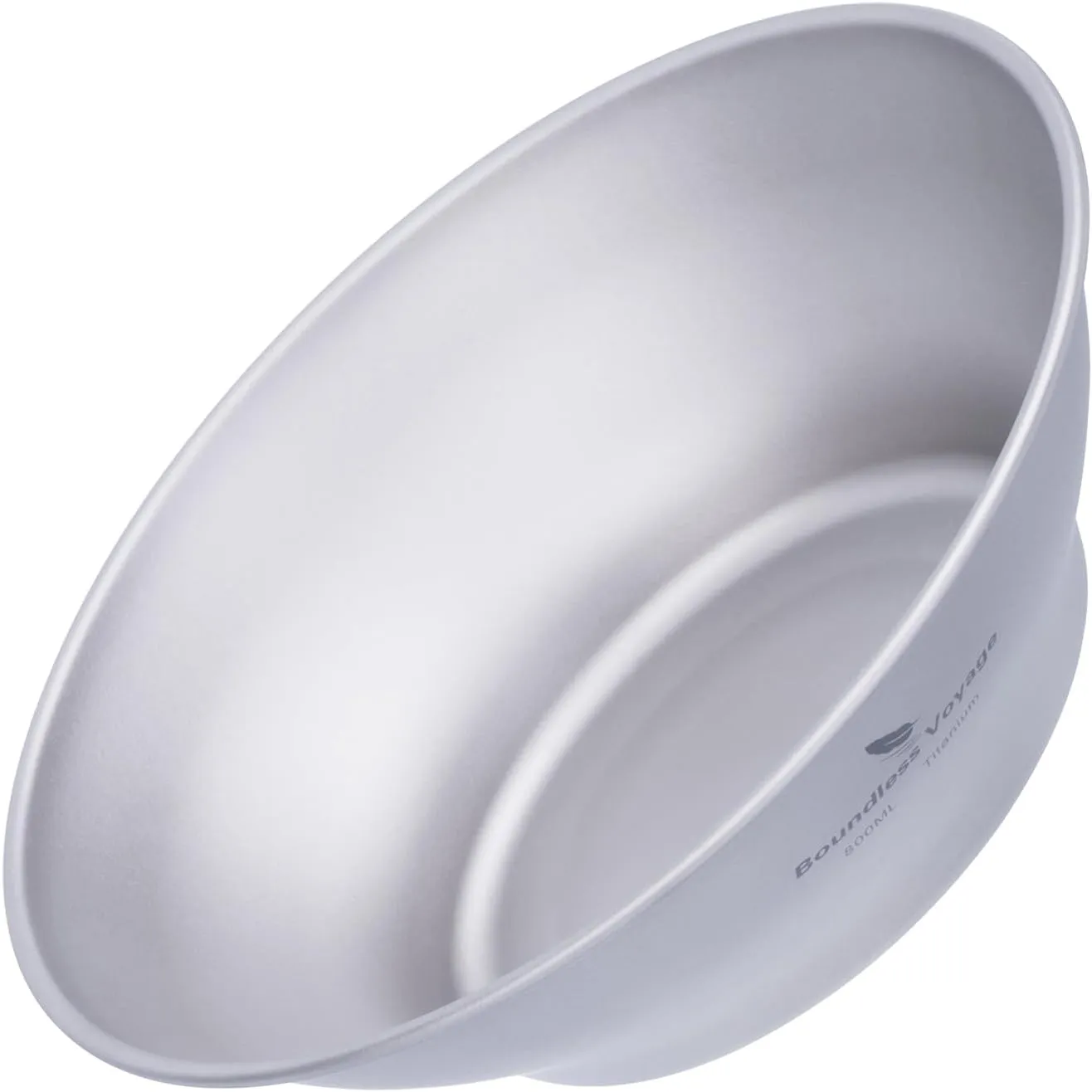 Boundless Voyage Titanium Dish Plate With Mesh Bag - Outdoor Dishware and Utensils Mess Kit, Single-Walled Bowl for Camping, Backpack Hiking