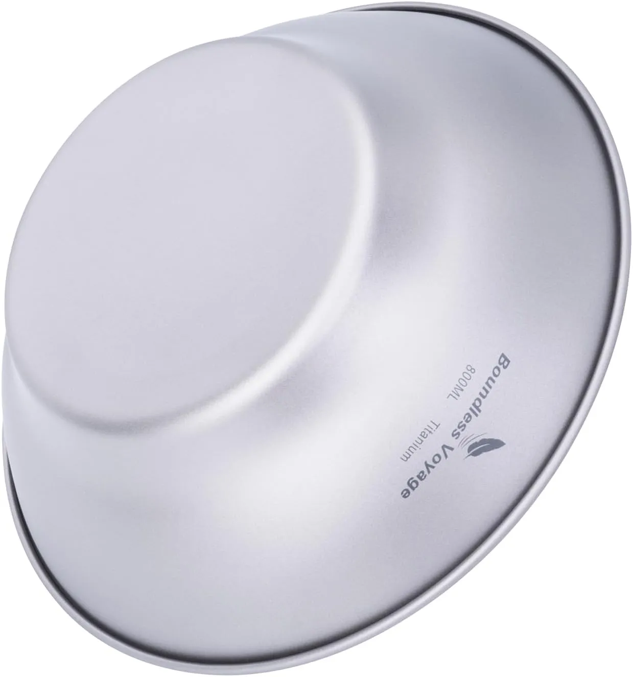 Boundless Voyage Titanium Dish Plate With Mesh Bag - Outdoor Dishware and Utensils Mess Kit, Single-Walled Bowl for Camping, Backpack Hiking