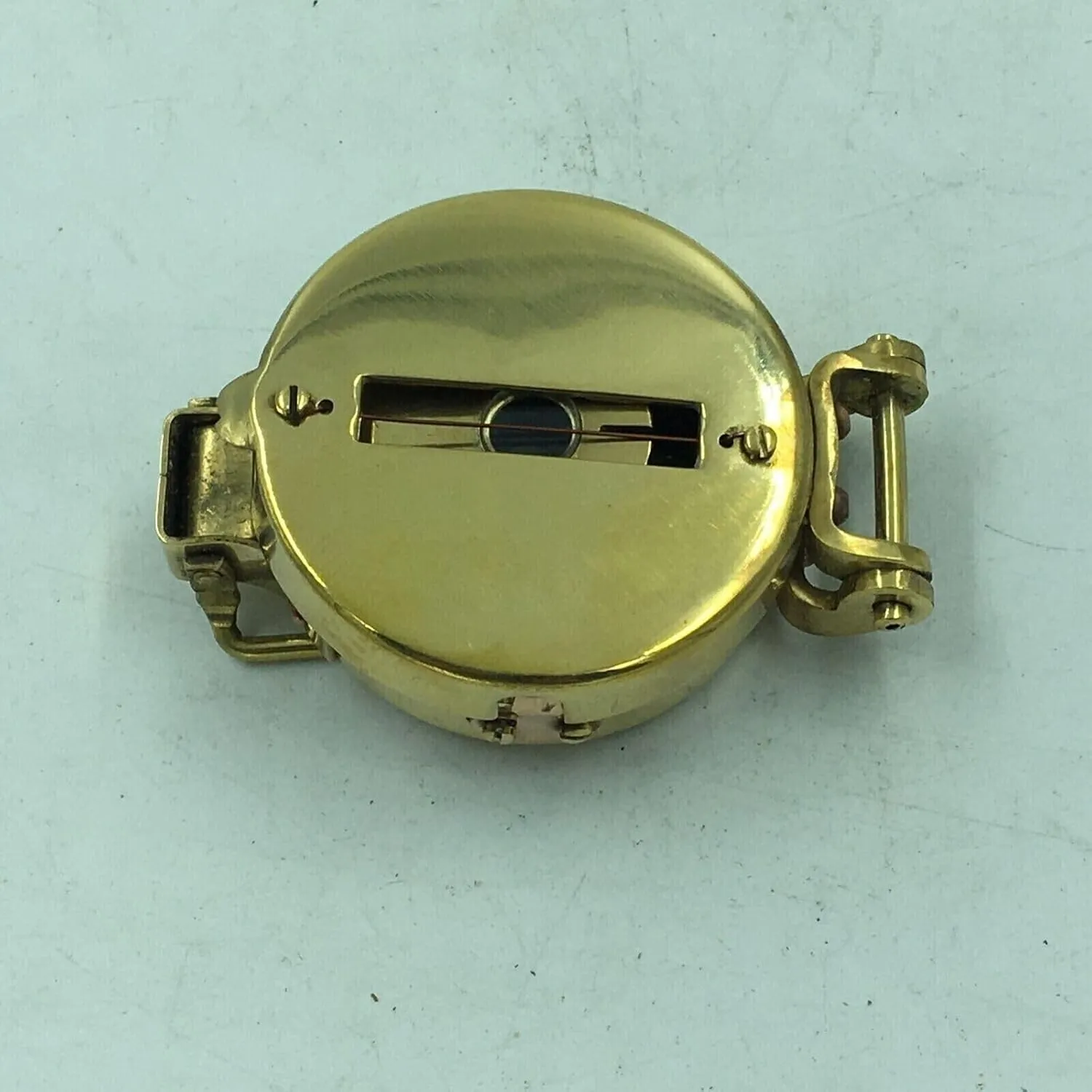 Brass Military Compass 3" - LENSATIC Navigation Compass - Scout- Hiking -Camping