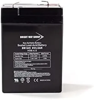 Bright Way Replacement Battery for Abbott Laboratories Life Care 1000 6V 5AH 6V 4.5Ah Medical
