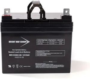 Bright Way Replacement Battery for Hoveround MPV1 MPV2 MPV3 MPV4 MPV5 12V 35Ah NB Wheelchair Battery