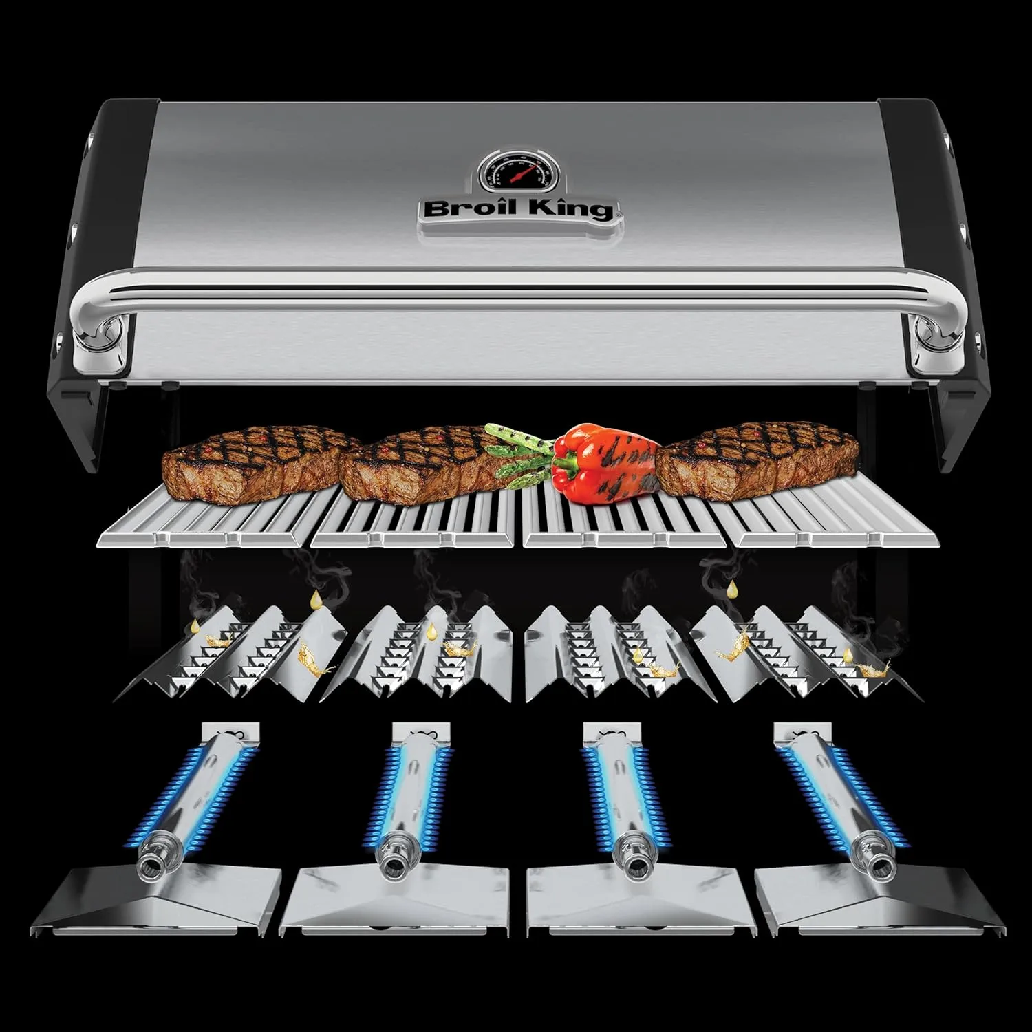 Broil King 957944 Regal S 690 Pro IR, Propane Gas Grill, Stainless Steel
