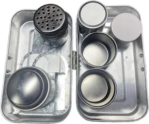 Camping Coffee Maker Kit Vintage Design Sturdy Stainless Steel Compact Camping Coffee Kit Portable for Collectors Hiking