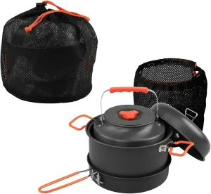 Camping Cooking Set Camping Pots and Pans Set, Aluminium Camping Cookware Kit, Protable Cooking Mess Kit for 3-4 People for Camping Picnic Hiking Etc
