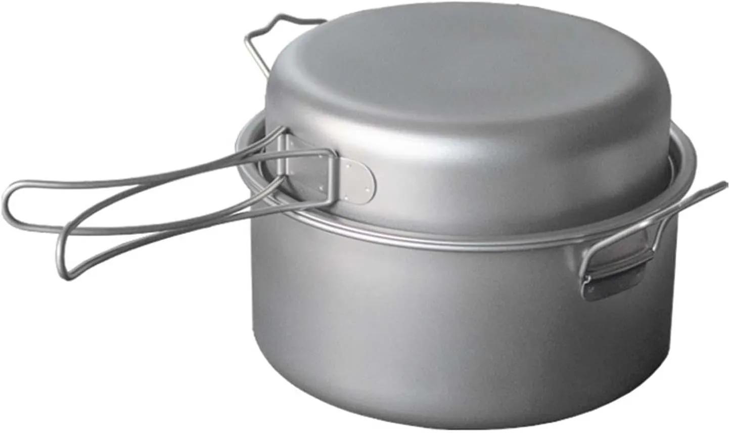 Camping Cookware Mess Kit Kitchen Equipment with Folded Handle Compact Design Picnic Cooking Pots for Outdoor Cooking