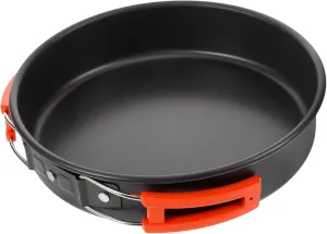 Camping Frying Pan Nonstick Aluminum Skillet for Outdoor Cooking Lightweight Camping Cookware for Picnics Hiking and Campfire Cooking