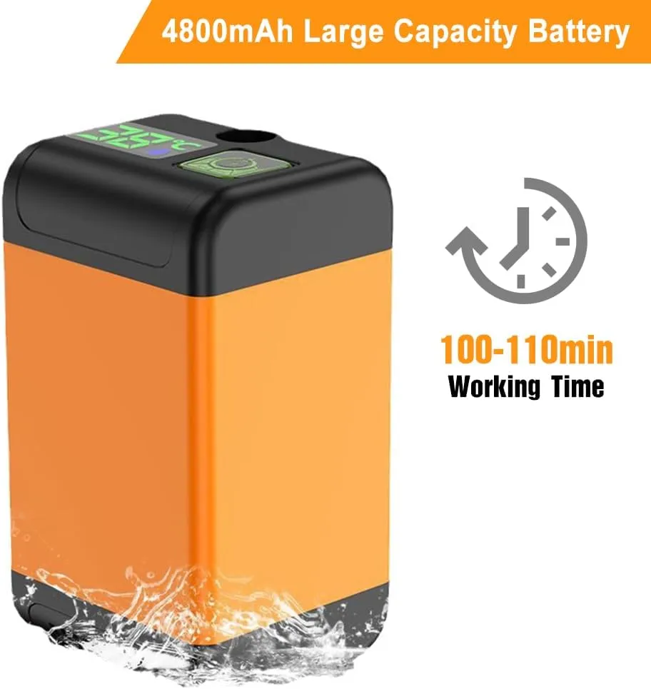 Camping Shower Pump, Shower Pump with Digital Display Outdoor Camping Shower Pump with Ligent Digital Display Electric Portable Camping Shower