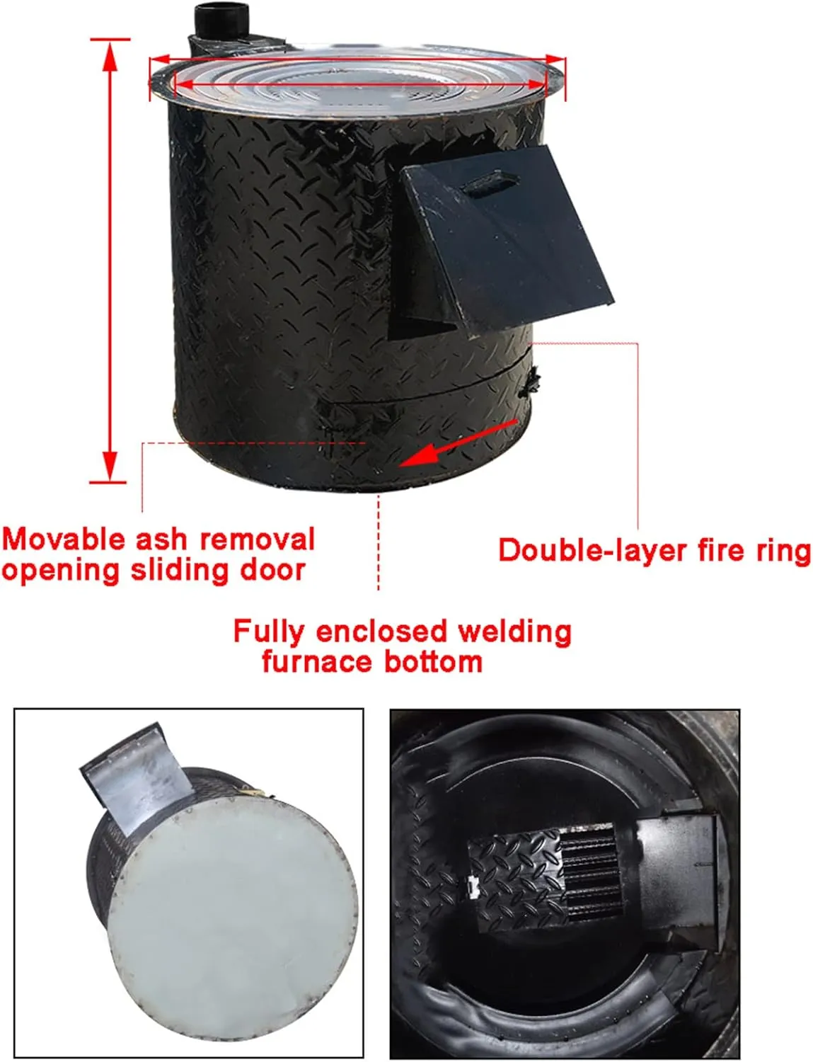 Camping Stove Outdoor Cookware Mess Kit Outdoor Folding Wood Stove Camping Pot Set Bowls Spoon Tableware Cooking Set