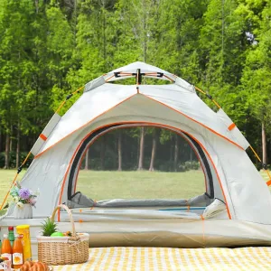 Camping Tent 2/3 Person Pop Up Tents for Camping Outdoor Portable Backpacking Tent Automatic Easy Setup Tents Waterproof for Outdoor Camping, Hiking, Beach