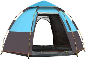 Camping Tent 3-4 Person Instant Tent Portable Cabin Tent with Rainfly for Family Camping Traveling Hiking Picnicing Easy Set Up
