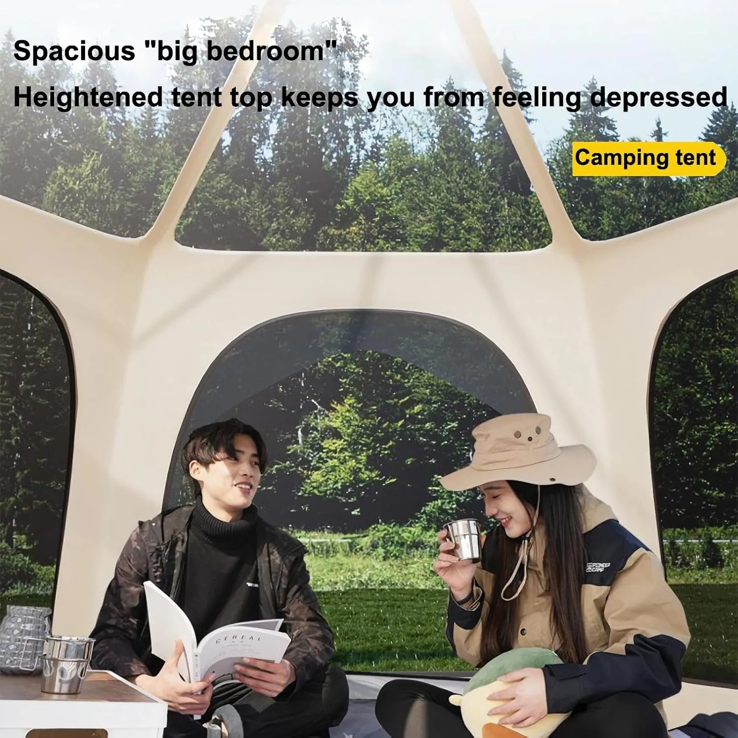 Camping Tent 5 Person Tent Instant Pop Up Tents for Camping Large Camping Tent Family Tent Caseta De Camping