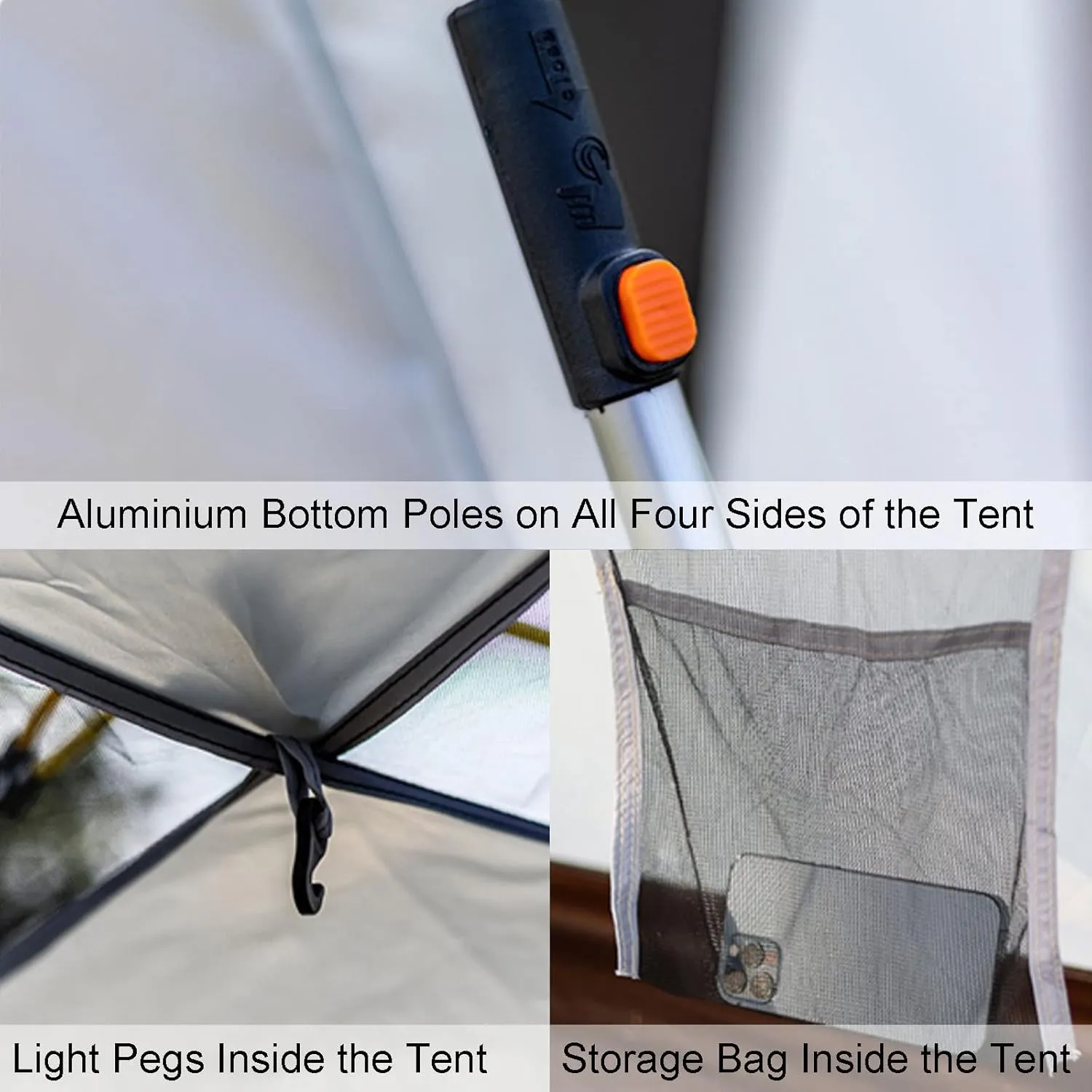 Camping Tent 6 Person Cabin Tent with Instant Setup,Waterproof Pop Up Tent,Outdoor Camping Canvas Tent Family Camping Use,Easy to Assemble