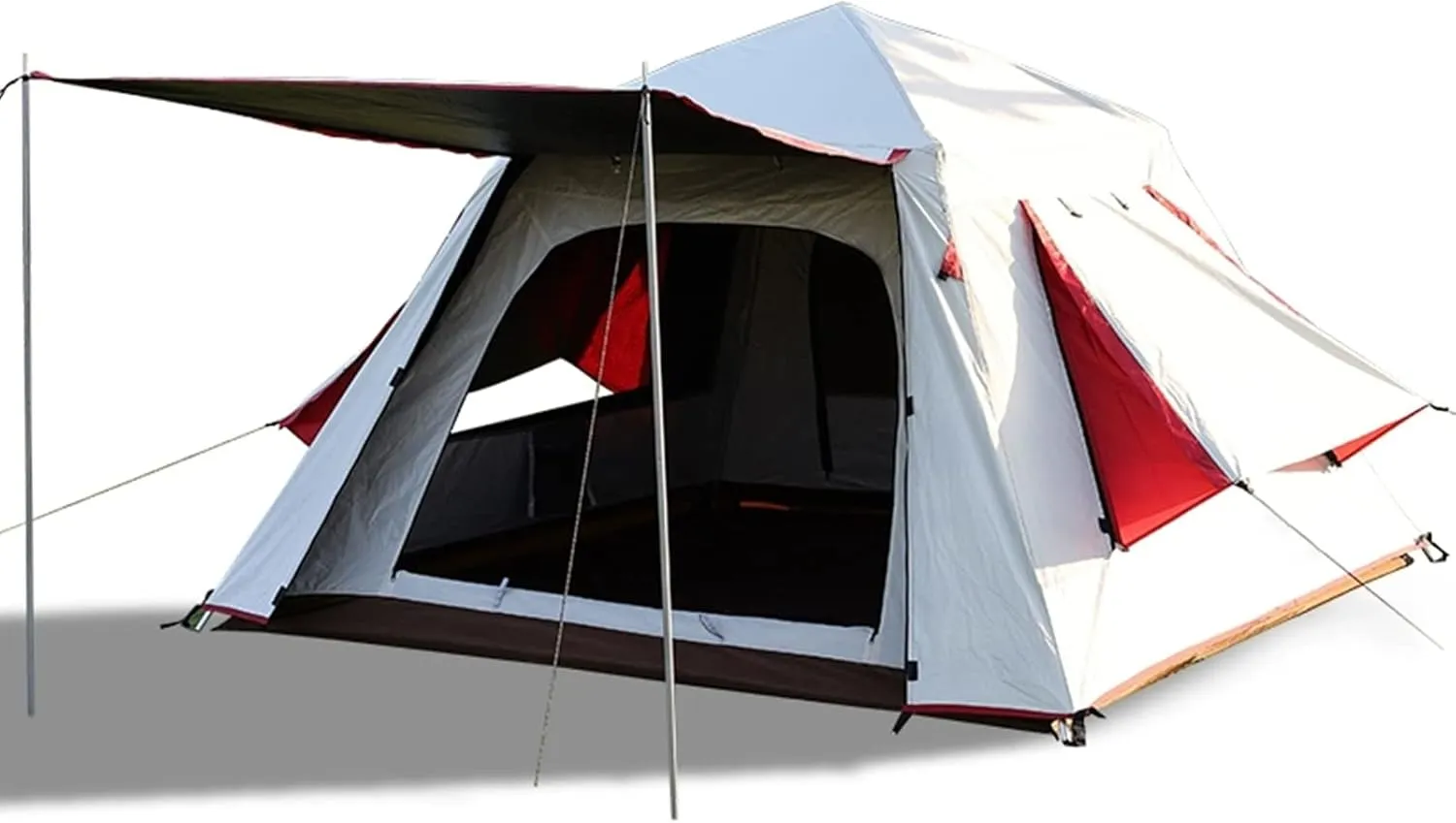 Camping Tent 6 Person Cabin Tent with Instant Setup,Waterproof Pop Up Tent,Outdoor Camping Canvas Tent Family Camping Use,Easy to Assemble