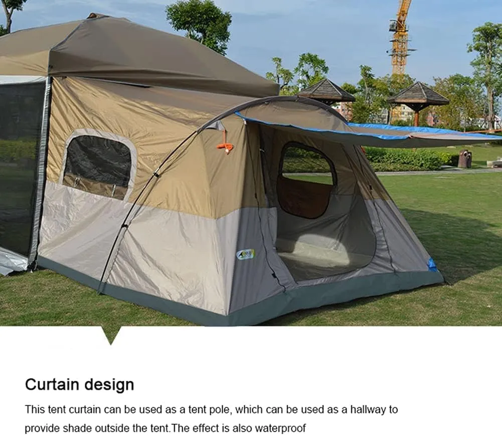 Camping Tent 8-10 Persons LightweighFamily Camping Tent Waterproof UV Resistant Outdoor Folding Tent Easy to Install