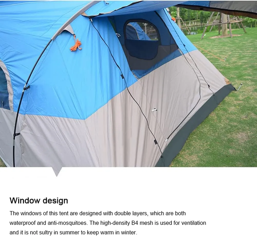 Camping Tent 8-10 Persons LightweighFamily Camping Tent Waterproof UV Resistant Outdoor Folding Tent Easy to Install