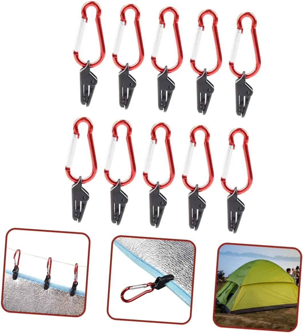 Camping Tent Buckle Tents Pool Tarp for Under Pool Fence Hooks Poles Waterproof Tarp Outdoor Tent Lights