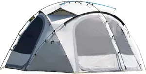 Camping Tent Double Layer Family Dome Tent with Removable Rain Fly, Easy Setup Instant Cabin Tent for Camp Backpacking Hiking Outdoor (Gray1 385X385X200CM) (Gray1 385X385X200CM)