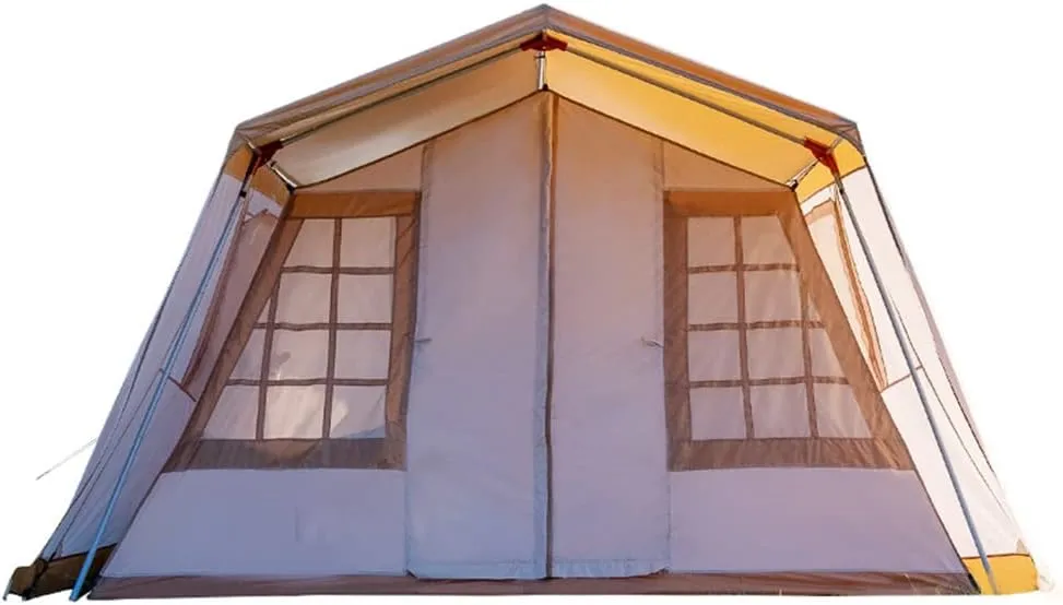 Camping Tent for 3-4 Person Double Layer Portable Family Tent Waterproof Windproof Anti-UV for Hiking Fishing - Festival Party Tent Teepee