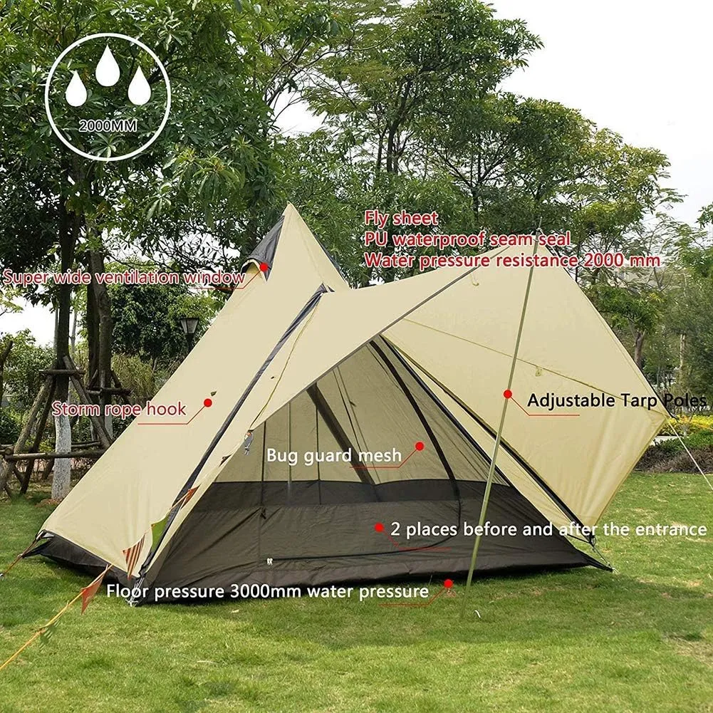 Camping Tent for 8-10 Person Waterproof Easy Setup Backpacking Tents Family Dome Tent for Outdoor Hiking