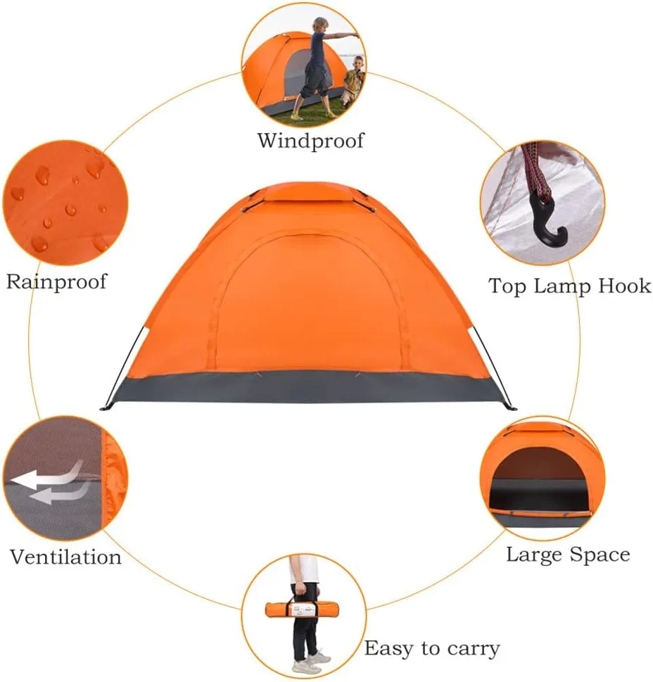 Camping Tent for Adults Kids Waterproof and Windproof Family Tents Easy Setup for Traveling, Backpacking, Hiking, Outdoors
