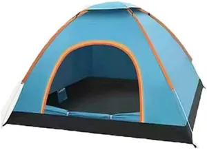 Camping Tent, Large Capacity Durable Automatic Tent, Waterproof Rainproof Outdoor Camping Tents for Traveling Mountaineering Hiking