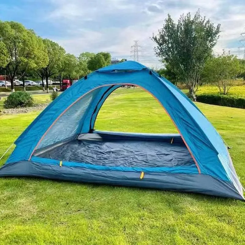 Camping Tent, Large Capacity Durable Automatic Tent, Waterproof Rainproof Outdoor Camping Tents for Traveling Mountaineering Hiking