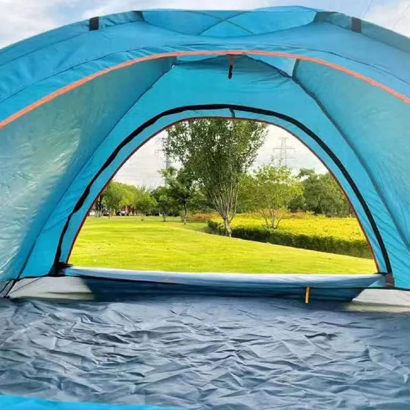 Camping Tent, Large Capacity Durable Automatic Tent, Waterproof Rainproof Outdoor Camping Tents for Traveling Mountaineering Hiking